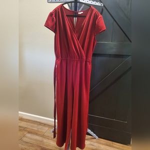 Red jumpsuit